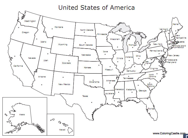 Coloring Pages Usa Map Download ...