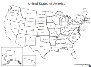 Download Just for Fun: U.S. Map Printable Coloring Pages | GISetc