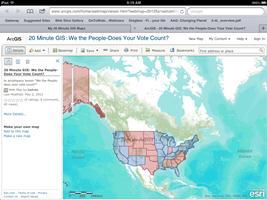 20 minute GIS map of past presidential elections