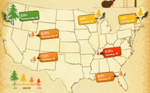 Map excerpted from http://visual.ly/o-christmas-tree-how-whacky-are-your-taxes from infographic created by www.avalara.com