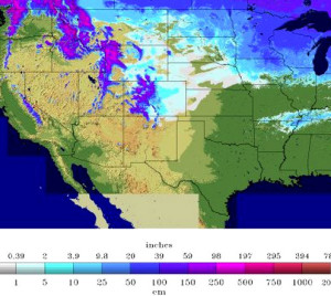 2014 Snow Accumulation Map from Accuweather.com